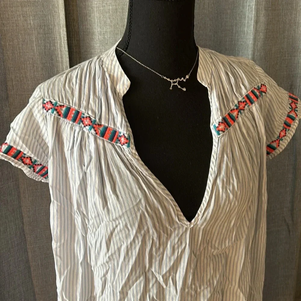 Blue and White Striped J. Crew Dress